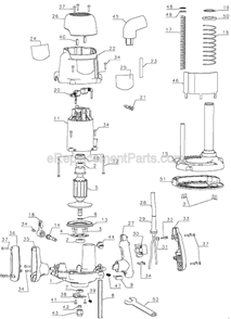 Part Location Diagram of 388692-00 DeWALT Support Housing